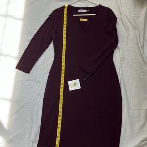 Calvin Klein maroon sweater dress